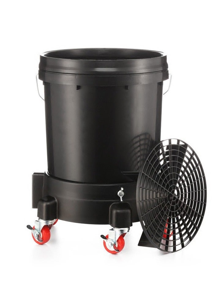 عام **قاعدة عربة دلو غسيل سيارات قوية - قاعدة عجلات عالمية، دلو سهل الحركة، حامل ثابت، مقاوم للانقلاب لغسيل وتنظيف السيارات، للاستخدام الخارجي** - Image 3